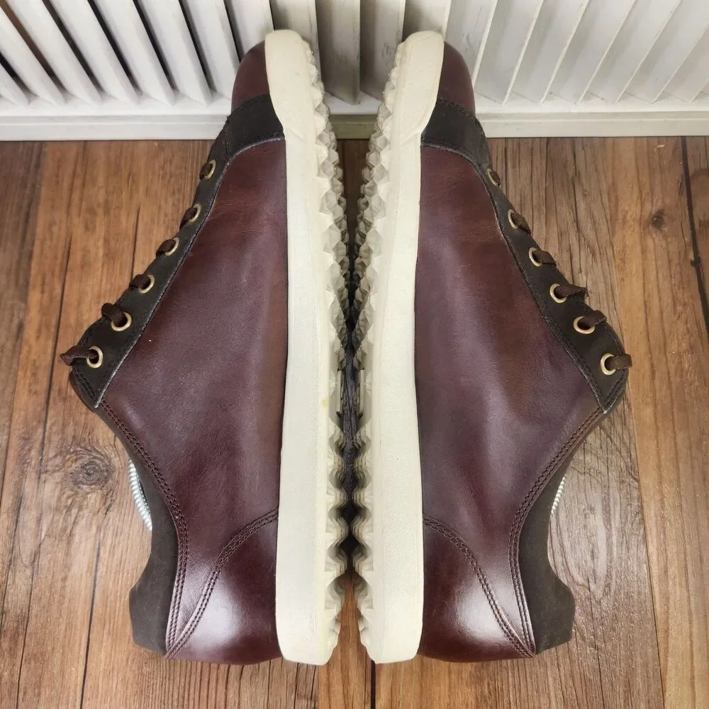 FootJoy Contour Spikeless Golf Shoes Mens Size 11 M Brown Leather Casual 54226